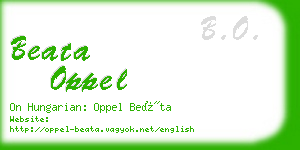 beata oppel business card